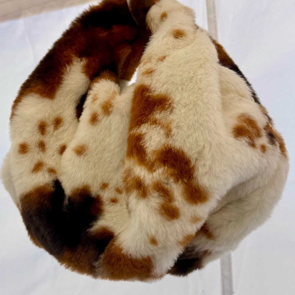 Faux Fur Brown and White Headband